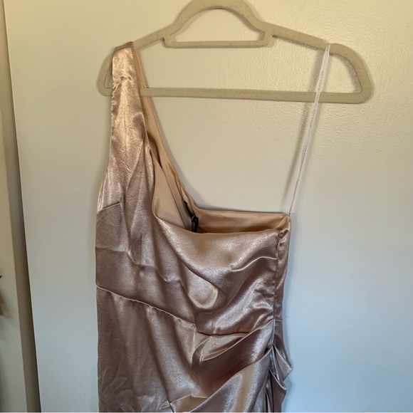 White Fox Champagne Willow Wrap Dress - Picture 3 of 7